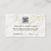 メイクアップブラシ |サロンシザーズロゴ 予約カード (裏面)