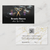 メイクアップブラシ |サロンシザーズロゴ 予約カード (正面/裏面)