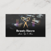 メイクアップブラシ |サロンシザーズロゴ 予約カード (正面)