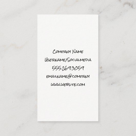 メイクアップブラシ |スパークリーな背景 名刺 (裏面)