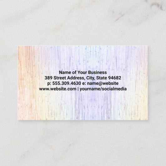 メイクアップブラシ |テクスカラフルチャ |リップスティックキス 名刺 (裏面)