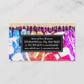 メイクアップブラシ |ヘアツール |グリッター 名刺 (裏面)