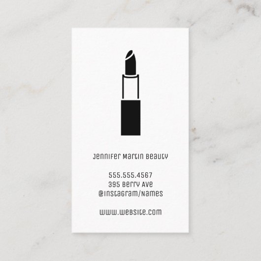 メイクアップブラシ |メイクアップアーティスト 名刺 (裏面)