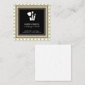 メイクアップブラシ |メイクアップアーティスト 縁ど | スクエア名刺 (正面/裏面)