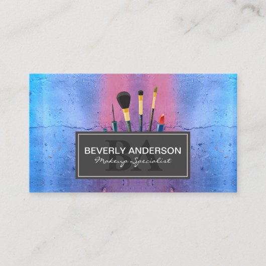 メイクアップブラシ |メイクアップパウダー 予約カード (正面)
