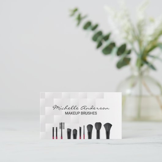 メイクアップブラシ 名刺 (スタンド正面)