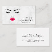 メイクアップブラシ |大理石 |ボーティシャン 名刺 (正面/裏面)