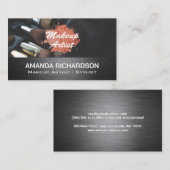 メイクアップブラシ |美しい 名刺 (正面/裏面)