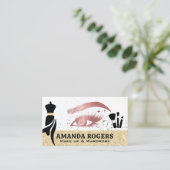 メイクアップブラシ | Wardrobe Mannequin 名刺 (スタンド正面)