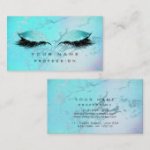 メイクアップブルーアイズレイズグリッター グラデーション 名刺 (正面/裏面)