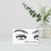 メイクアッププロフェッショナル |黒バイオレットパープルアイズ 名刺 (スタンド正面)