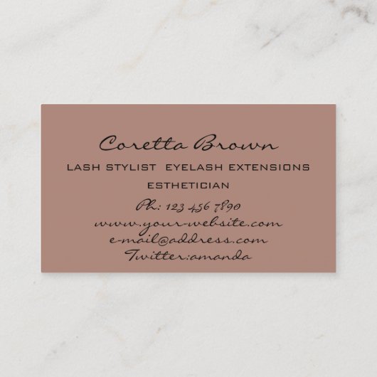 メイクアップヘアアポイントメントリマインダーブラックグリッター 名刺 (裏面)