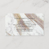 メイクアップヘアキット白大理石 名刺 (裏面)