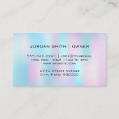 メイクアップヘアキット |パステルカラフルブレンド 名刺 (裏面)