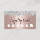 メイクアップヘアサロンシルバードリップバラ金ゴールドロイヤリティ ロイヤリティカード (正面)