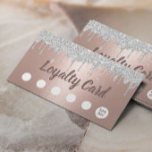 メイクアップヘアサロンシルバードリップバラ金ゴールドロイヤリティ ロイヤリティカード