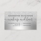 メイクアップヘアシルバーグリッターグラデーション金属箔 予約カード (裏面)