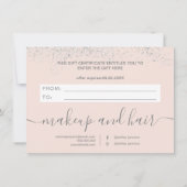 メイクアップヘアシルバーグリッターパステルギフト券 (裏面)