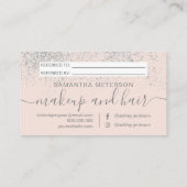 メイクアップヘアシルバーグリッター赤面共有愛 紹介カード (裏面)