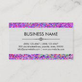 メイクアップヘアスタイルグリットグリッター数々のカラー 名刺 (裏面)