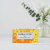 メイクアップヘアスタイルモダンレトロフローラルパターン#6 名刺 (スタンド正面)