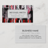 メイクアップヘアスタイルモダン抽象芸術アート#13 名刺 (正面/裏面)