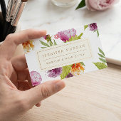 メイクアップヘアスタイル美しいサロンフェミニンフローラ 名刺