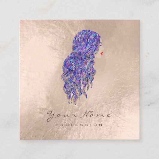 メイクアップヘアドライザーラッシュマーメイドスクエア スクエア名刺 (正面)