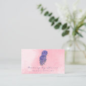 メイクアップヘアドレッサーラッシュマーメイドピンク 名刺 (スタンド正面)