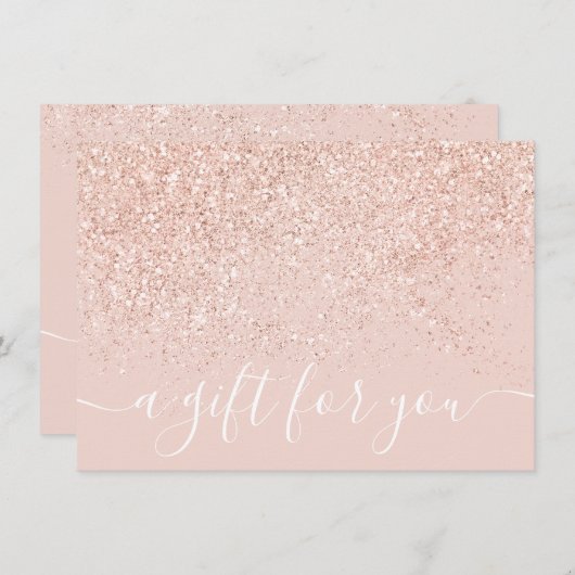 メイクアップヘアバラグリッターパステルギフト券 (正面/裏面)