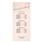 メイクアップヘアバラグリッターパステル赤面ピンク価格 ラックカード (裏面)