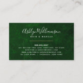 メイクアップヘアマーブルウォーターカラー金ゴールド紫グリーン ロイヤリティカード (裏面)