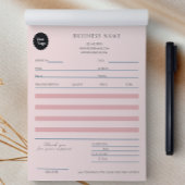 メイクアップヘア美しいサロンバラ金ゴールド請求書売上 ノートパッド