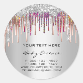 メイクアップホログラフィードリップバラシルバーグレイ休日 ラウンドシール