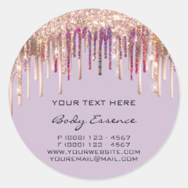 メイクアップホログラフィードリップバラパープルホリデーズ ラウンドシール