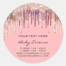 メイクアップホログラフィードリップバラピンク休日 ラウンドシール