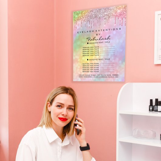 メイクアップホログラフサロンバラ価格表明細 チラシ