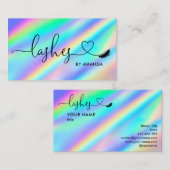 メイクアップモダンアーティストの目がホログラフィックに光る 名刺 (正面/裏面)