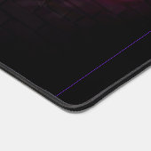 メイクアップモダンアーティスト美しいモノグラムネオンピンク デスクマット (コーナー)