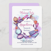 メイクアップラウンド招待状 招待状 (正面/裏面)