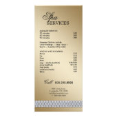 メイクアップラックカードゼブララグジュアリーレッドスパークル金ゴールド ラックカード (裏面)