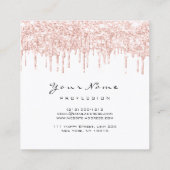 メイクアップラッシュイベントプランナーグリッタースパークスパーク スクエア名刺 (裏面)