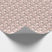 メイクアップラッシュバラスパークブライダルスウィート16グリッター ラッピングペーパー (角)