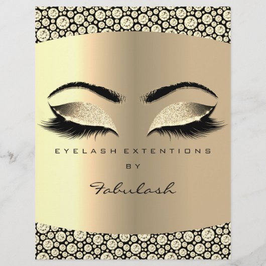 メイクアップラッシュ美しいダイヤモンドセピアフライヤー価格表 チラシ (裏面)