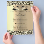 メイクアップラッシュ美しいダイヤモンドセピアフライヤー価格表 チラシ (手)