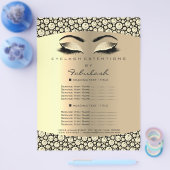 メイクアップラッシュ美しいダイヤモンドセピアフライヤー価格表 チラシ (シングル)