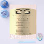 メイクアップラッシュ美しいダイヤモンドピンクフライヤー価格表 チラシ (シングル)