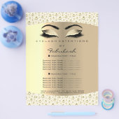 メイクアップラッシュ美しいダイヤモンドホワイトフライヤー価格表 チラシ (シングル)