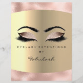 メイクアップラッシュ美しいメタリックピンクフライヤー価格表 チラシ (裏面)