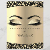 メイクアップラッシュ美しい紙吹雪セピアフライヤー価格表 チラシ (裏面)